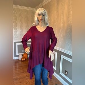 Worn once!🤩CUPIO!❄️Maroon Long Sweater/size-L
